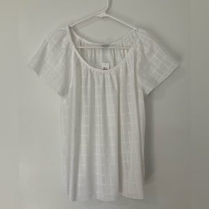 NWT Old Navy White Short Sleeve Blouse